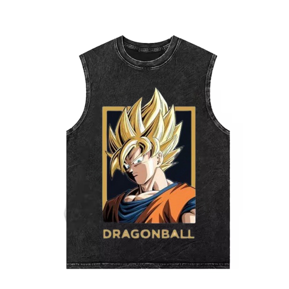 Anime Merchandise Shop - New Dragon Ball Printed Men's Tank