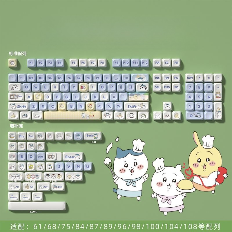 Kawaii Cute Chiikawa Themed MO - Keycap Artisan Anime review and price
