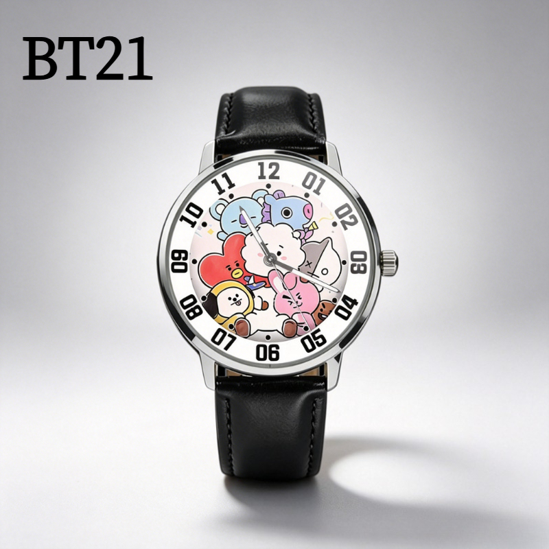 BT21 cartoon cute student watc - Anime Merchandise Types review and price