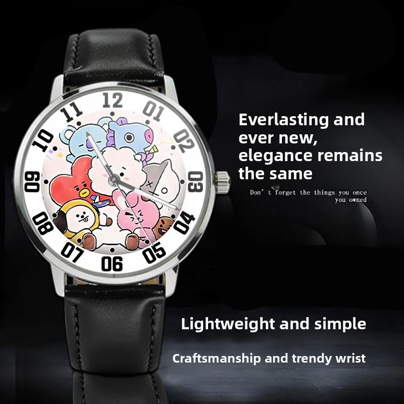BT21 cartoon cute student watc - Anime Merchandise Types review and price