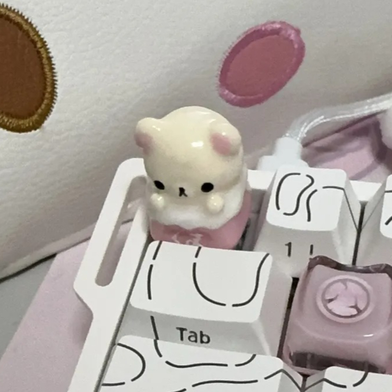 Kawaii Rilakkuma Keycaps Relax - Keycap Artisan Anime review and price