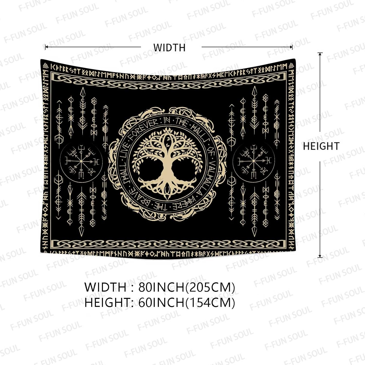 Norse Mythology Tapestry Indie - Wall Scroll Tapestry review and price