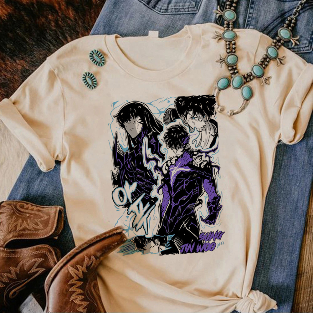 Solo Leveling t-shirt women Gr - Anime Merchandise Solo Leveling review and price