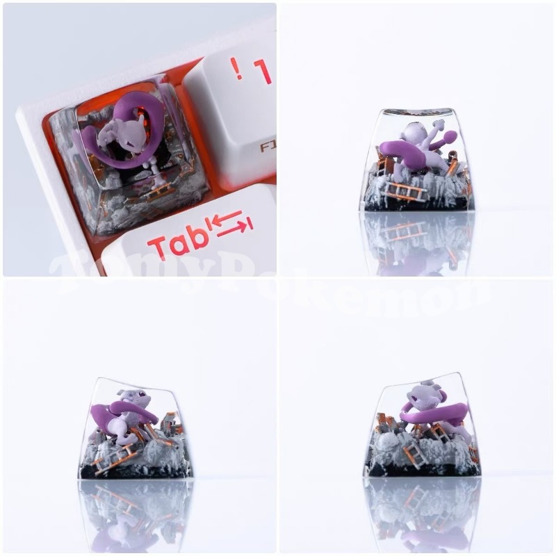 Pokemon Keycaps Mewtwo Umbreon - Keycap Artisan Anime review and price