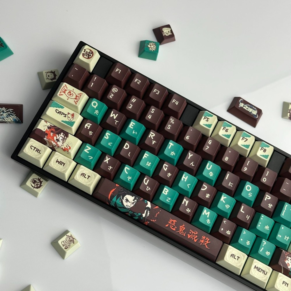 Demon Slayer Keycaps Tanjiro K - Keycap Artisan Anime review and price