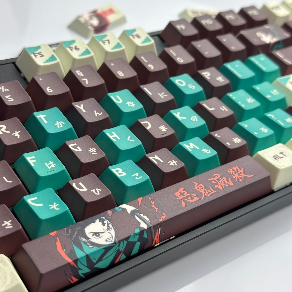 Demon Slayer Keycaps Tanjiro K - Keycap Artisan Anime review and price