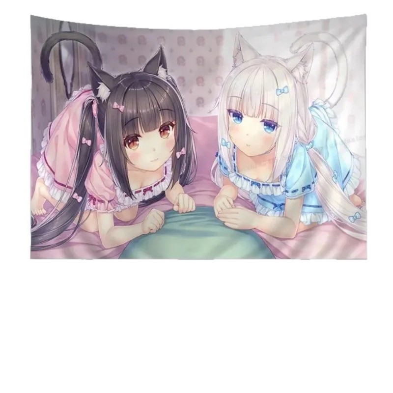 VIKAMA Cat Girl Anime Tapestry - Wall Scroll Tapestry review and price