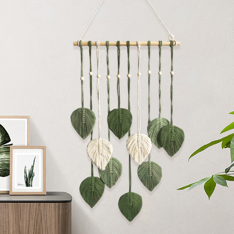Handmade Leaf Tapestry Weaving - Wall Scroll Tapestry review and price